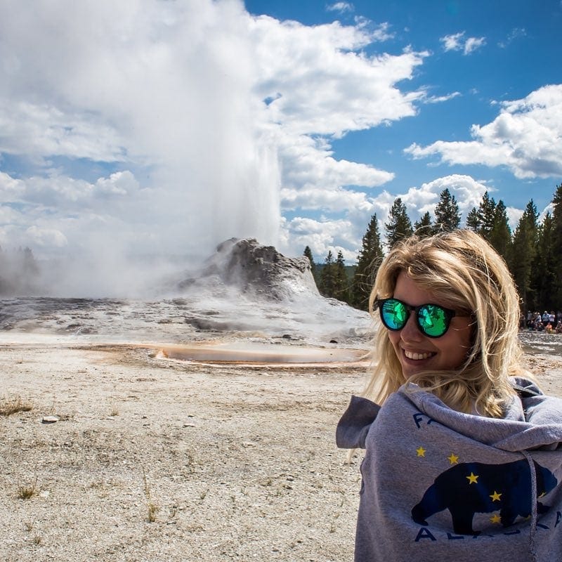 Castle Geyser. Gejzíry jen tak neomrzí