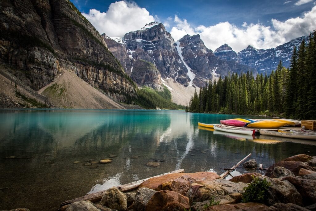 A trochu jiný pohled na Moraine Lake