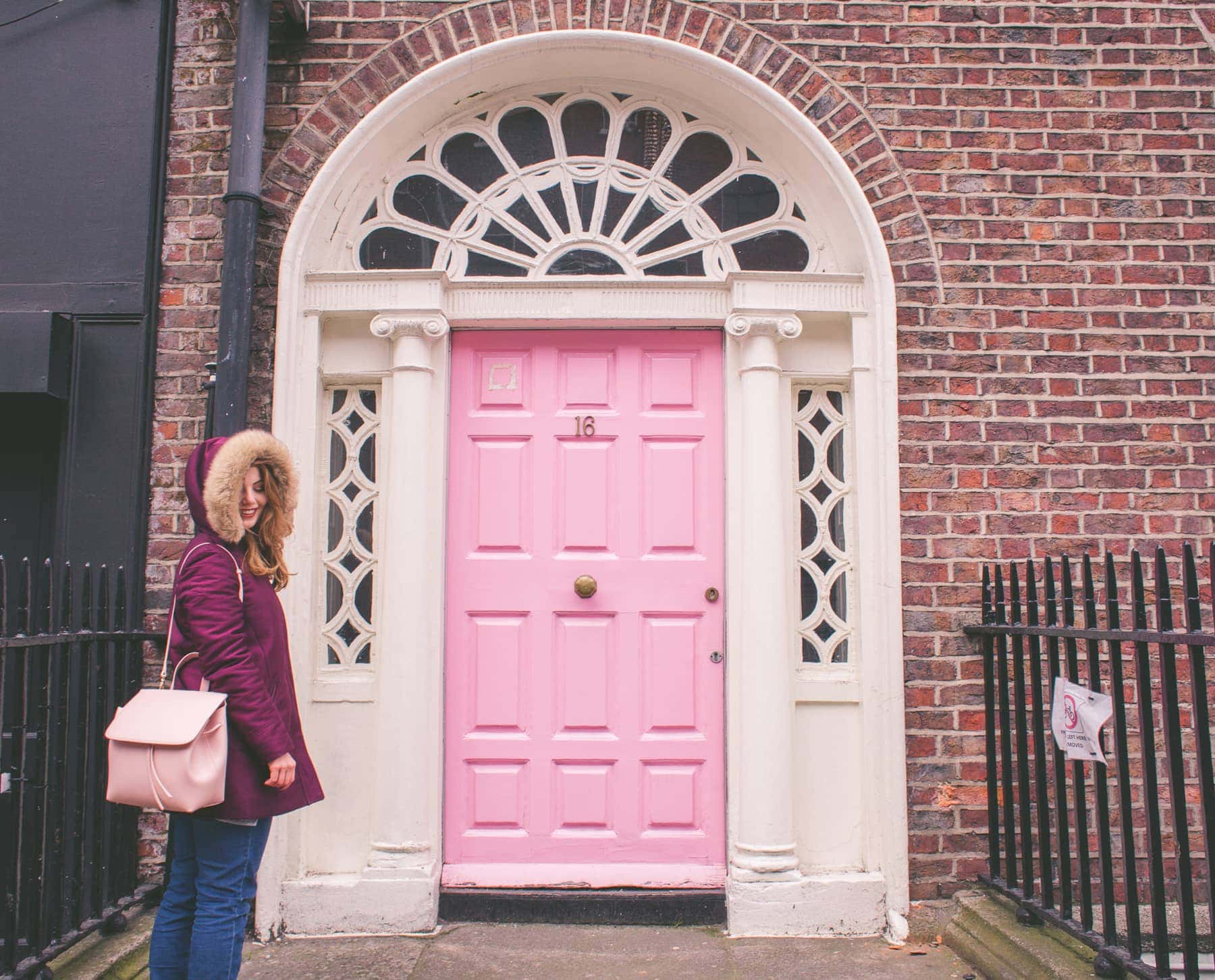 Kolorowe drzwi w Dublinie