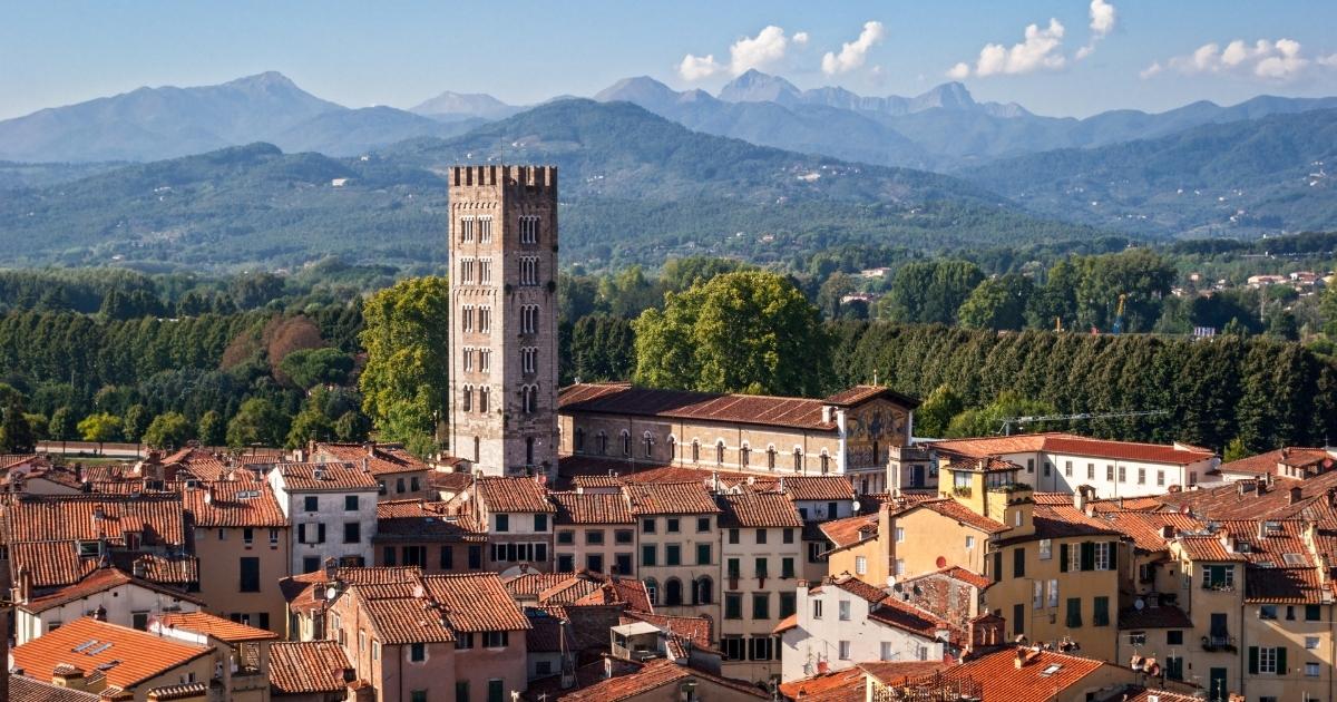 Etruscan town of Lucca in Tuscany