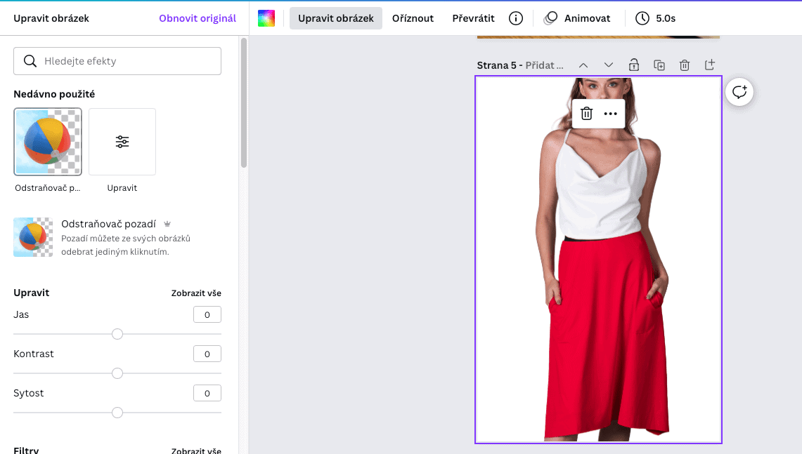 You can also remove the background with one click in Canva
