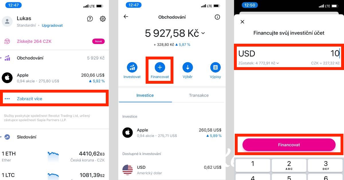 How to top up your investment account at Revolut
