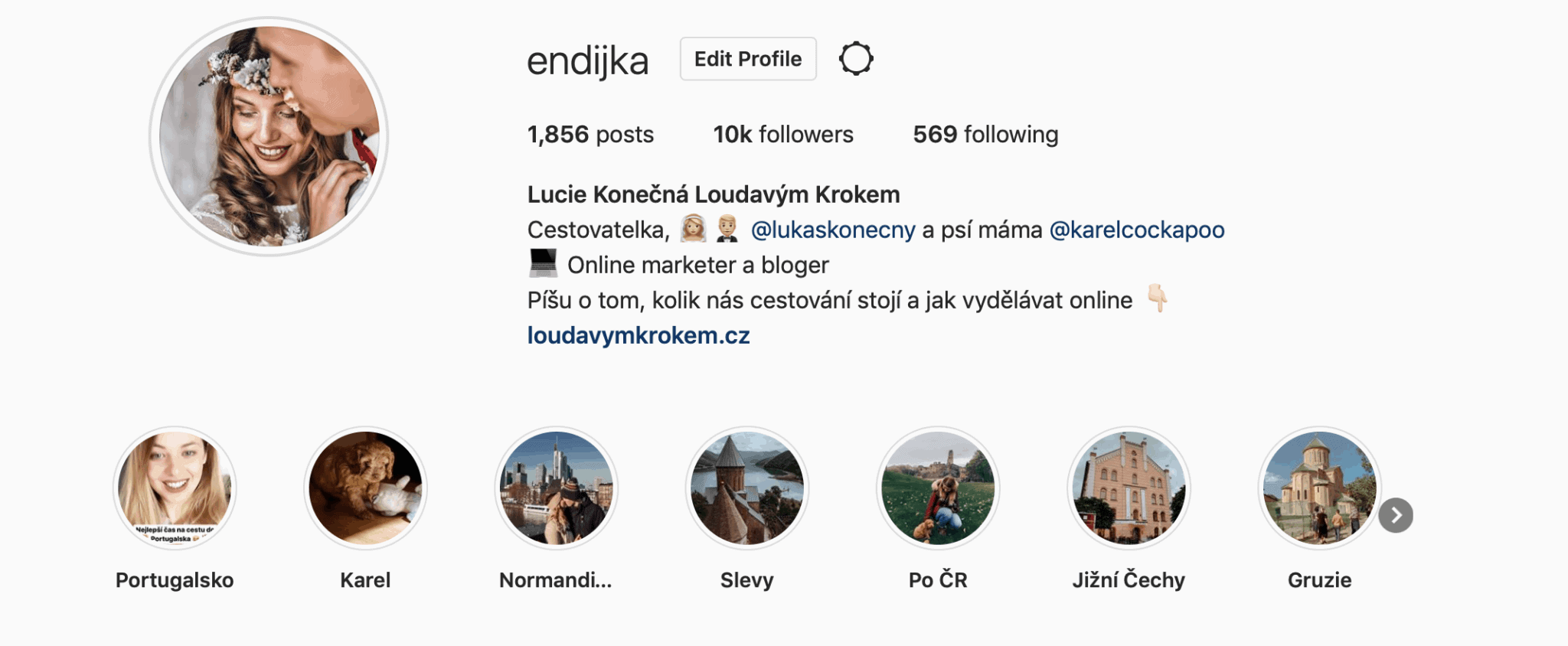 Můj profil na Instagramu 🙂 Sledovat mě můžete zde