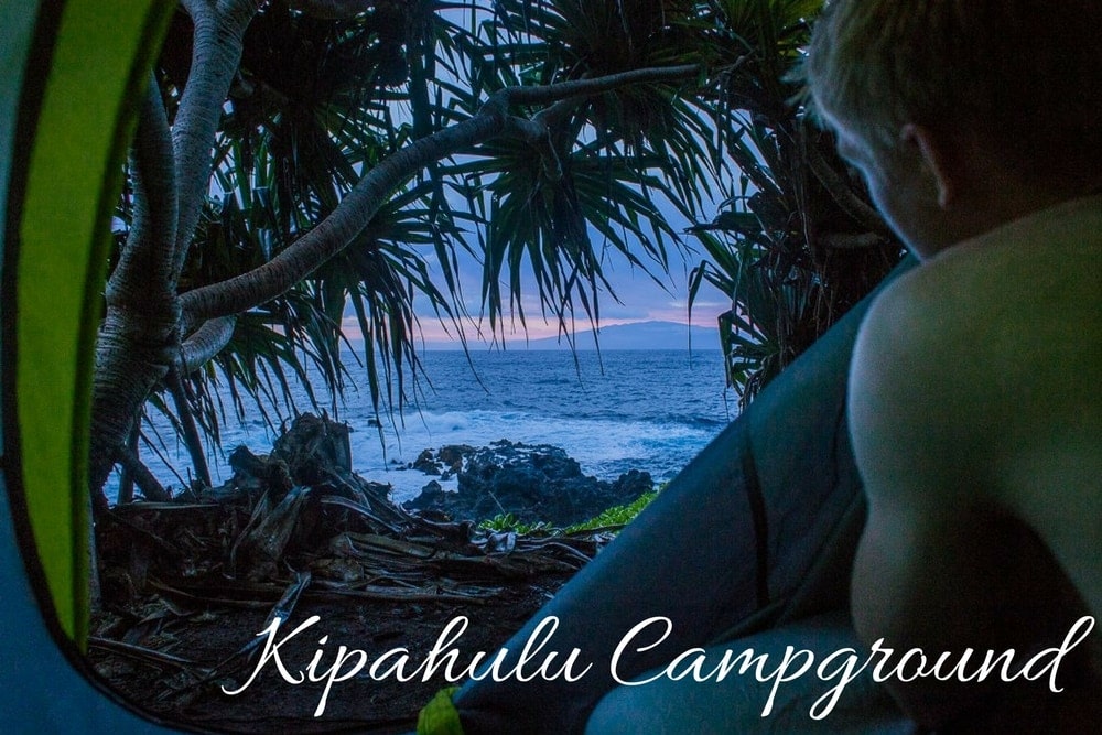 kempování na Havaji:  kipahulu campground hawaii maui