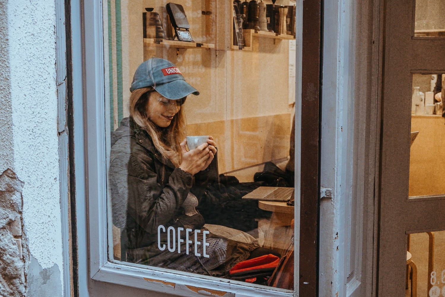 Kavárna Kontakt v Budapešti